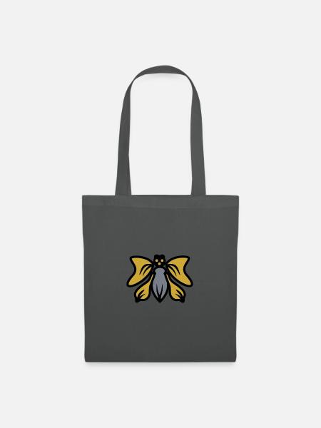 Goldene Flügel Silhouette - Stoffbeutel - Graphite