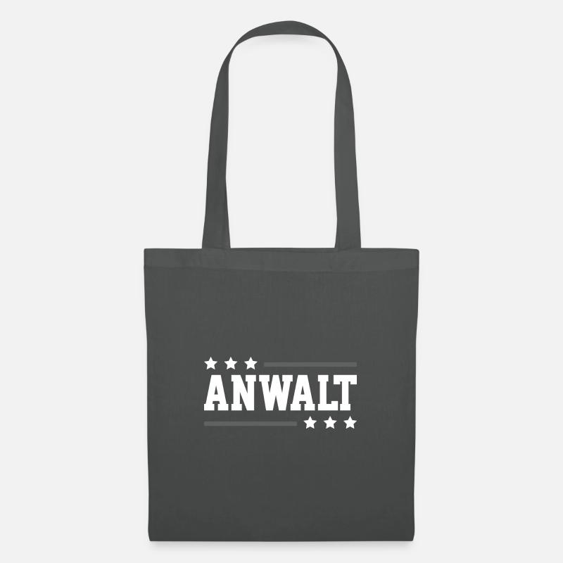 Anwalt Beruf - Stoffbeutel - Graphite