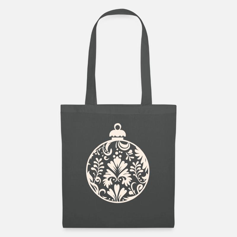 Christbaumkugel - Stoffbeutel - Graphite