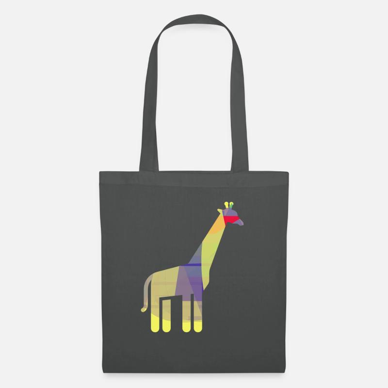 Giraffe - Stoffbeutel - Graphite