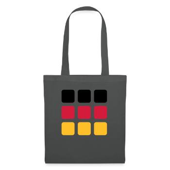 Flagge - Quadrate Trikolore - VEKTOR - Stoffbeutel - Graphite - Vorne