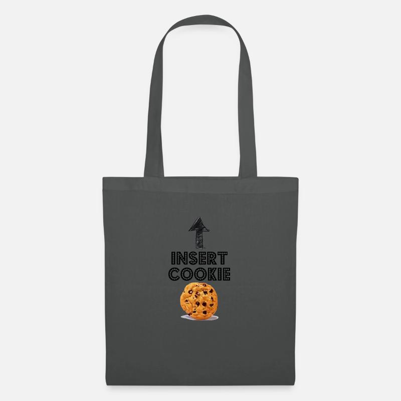 Insert Cookie Keks Shirt - Stoffbeutel - Graphite