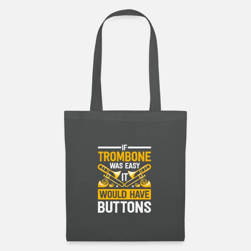 Funny Trombone Player Saying Trombonist Trombone - Stoffbeutel - Graphite
