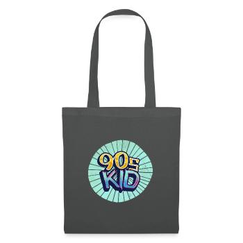 90s kid Neunziger - Stoffbeutel - Graphite - Vorne