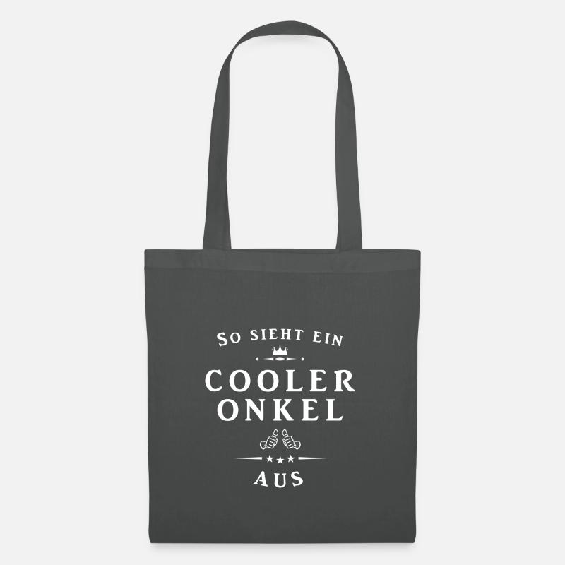 So sieht ein cooler Onkel aus - Stoffbeutel - Graphite