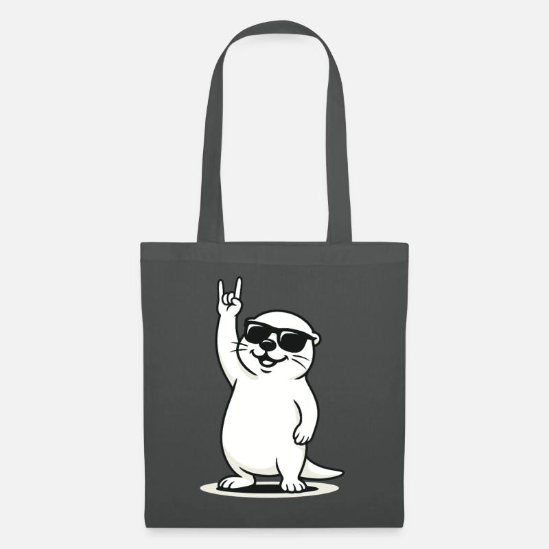Rockin' Otter - Stoffbeutel - Graphite