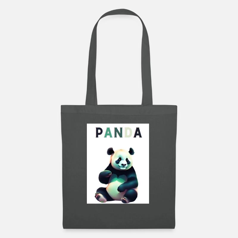 Panda - Stoffbeutel - Graphite