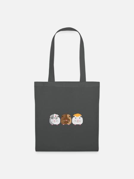 Drei kleine Meerschweinchen - Stoffbeutel - Graphite