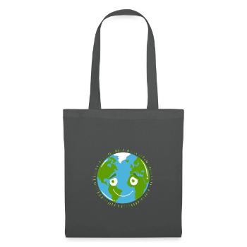 Shy planet EARTH - Tote Bag - graphite grey - Front