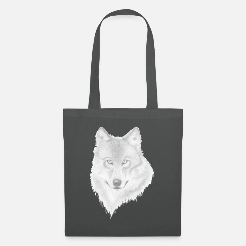 Wolf - Stoffbeutel - Graphite