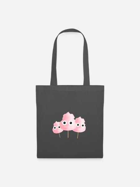 zuckerwatte, rosa, familie,zucker - Stoffbeutel - Graphite