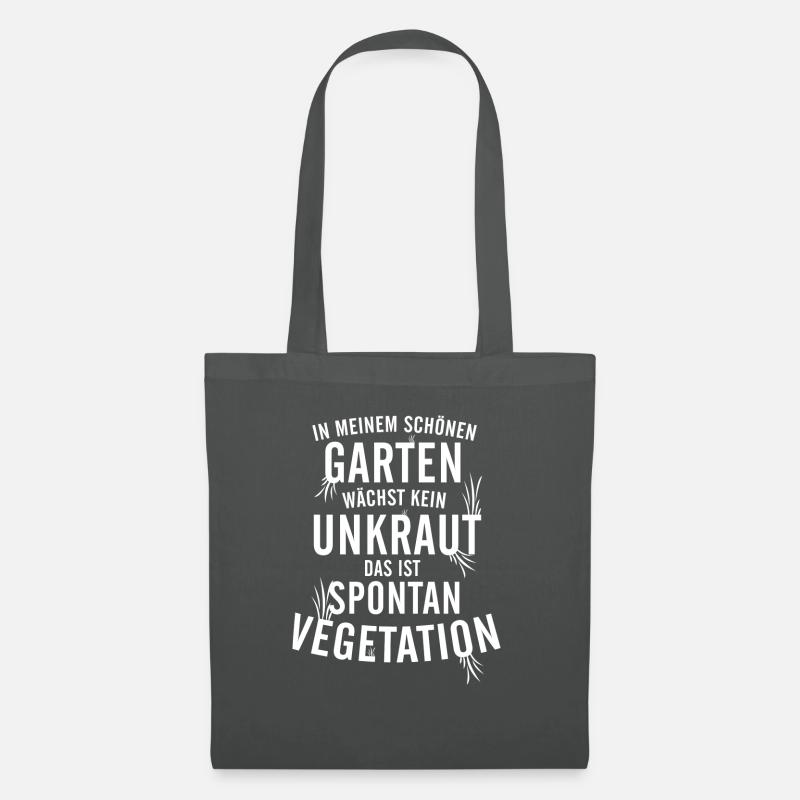 Spontanvegetation Gärtner Gärtnerin Spruch - Stoffbeutel - Graphite