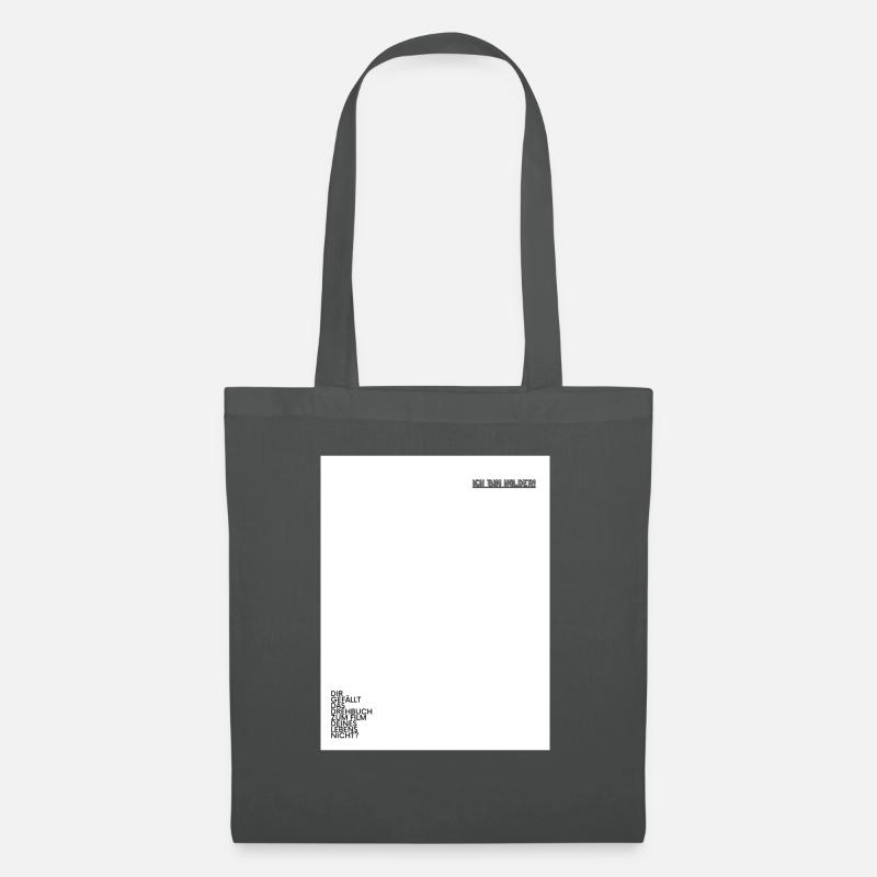 Ich bin Holder - Stoffbeutel - Graphite