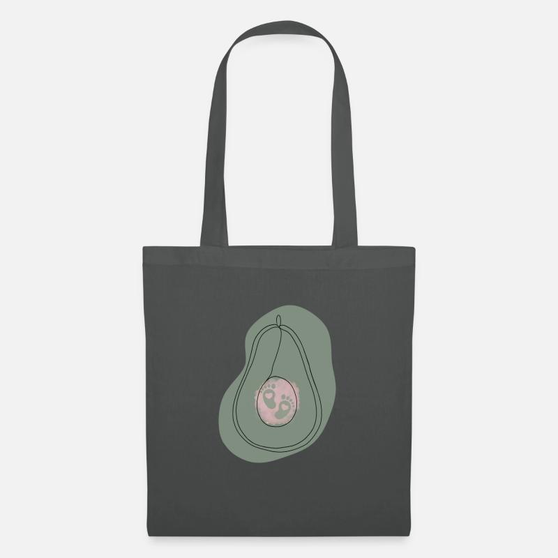 Avocado Mädchen - Stoffbeutel - Graphite
