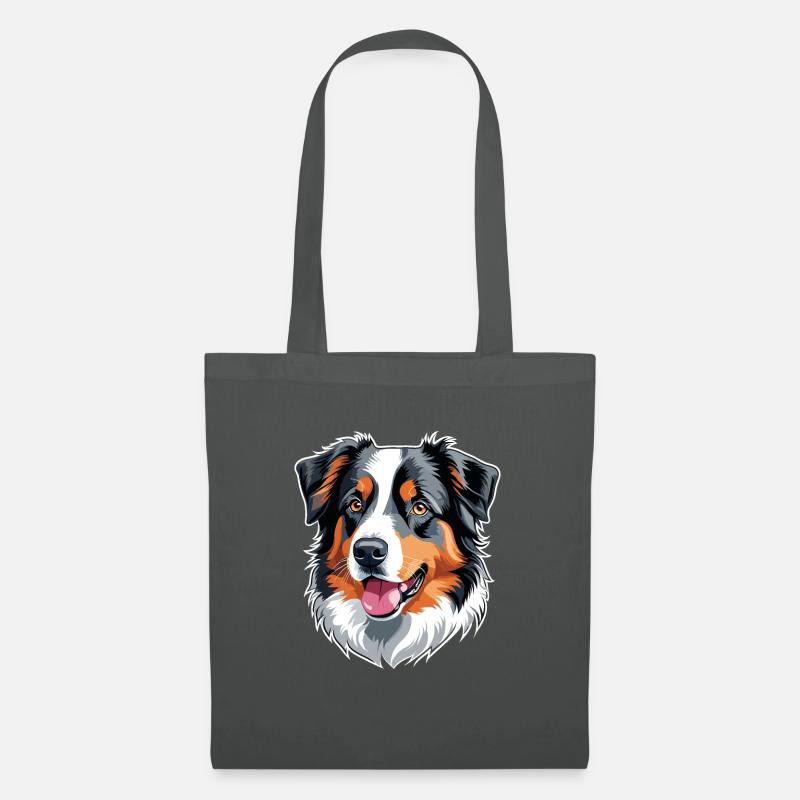 Australischer Schäferhund - Stoffbeutel - Graphite