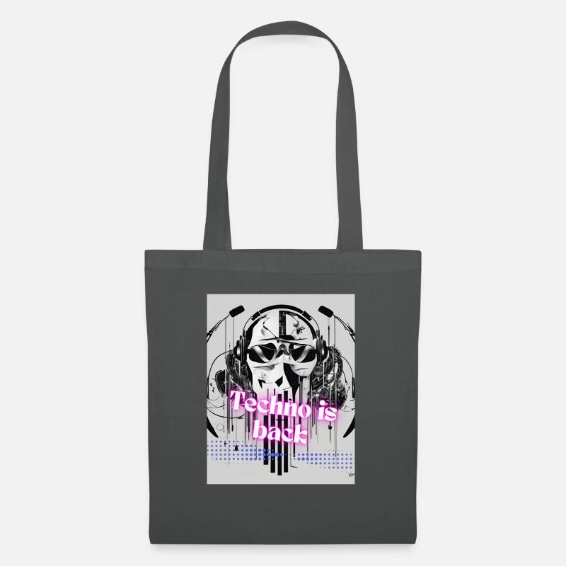 Techno is back - Stoffbeutel - Graphite