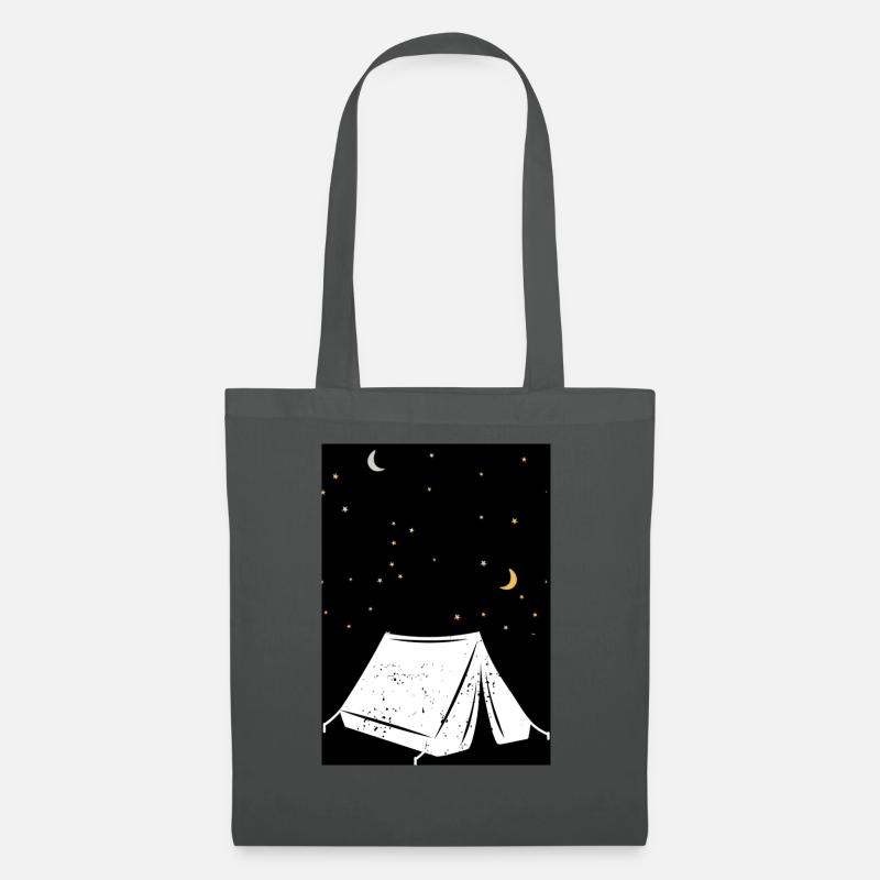 Camping under beautiful Starlight - Stoffbeutel - Graphite