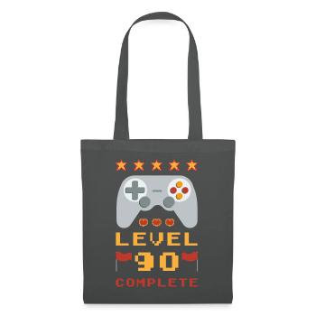 90th Birthday Level 90 Complete - Tote Bag - graphite grey - Front