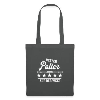 Bester Polier Meister Chef Lehrling Bauleiter Bau - Stoffbeutel - Graphite - Vorne