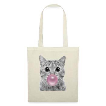 Chat bulle - Sac en tissu - nature - Devant