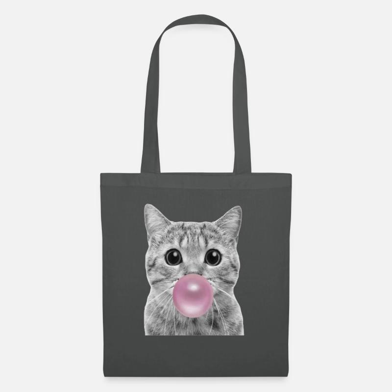 Chat bulle - Sac en tissu - gris graphite