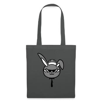 Lunettes de soleil lapin Cappy cravate Cool Hat Comic - Sac en tissu - gris graphite - Devant