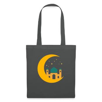 Ramadan Mubarak muslim islam Fasten moslem Allah - Stoffbeutel - Graphite - Vorne