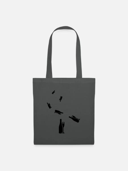 Rotwein Symbol - Stoffbeutel - Graphite