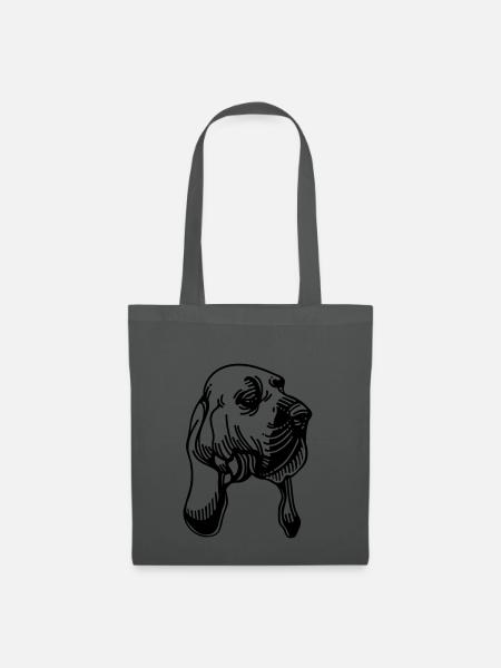 Bloodhound - Hunderasse - Stoffbeutel - Graphite