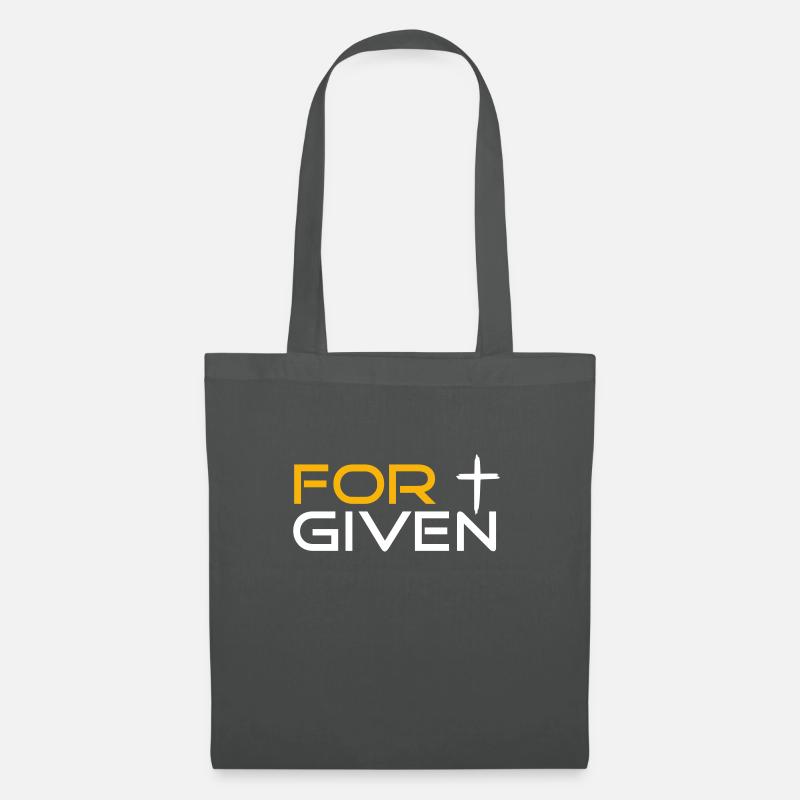 FORGIVEN by csDesign - Dir ist vergeben! - Stoffbeutel - Graphite