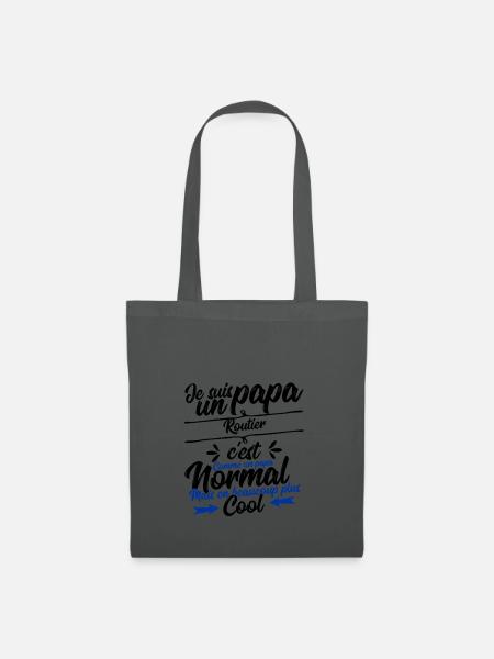 Straße Vati-Geschenk - Stoffbeutel - Graphite