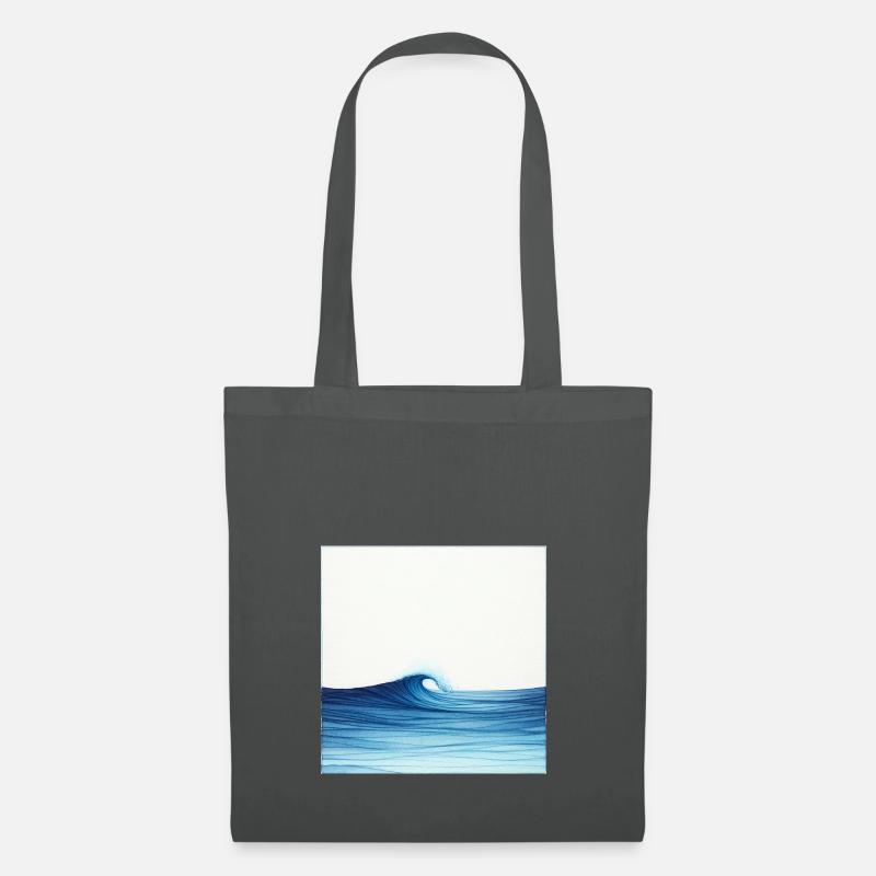 ocean wave - Stoffbeutel - Graphite