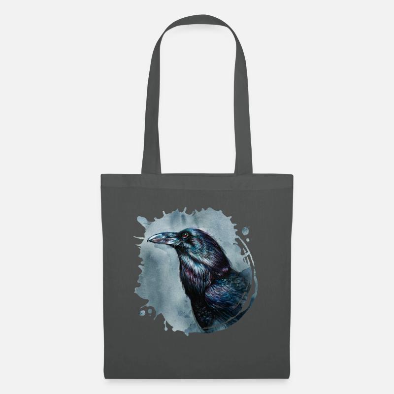 Rabe | raven - Stoffbeutel - Graphite