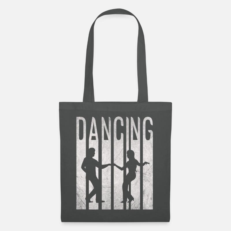 Dancing Disco Fox Boogie Woogie Dancing couple - Sac en tissu - gris graphite