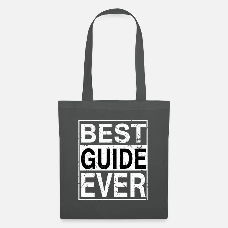 Bester Guide aller Zeiten Guide-Geschenk - Stoffbeutel - Graphite