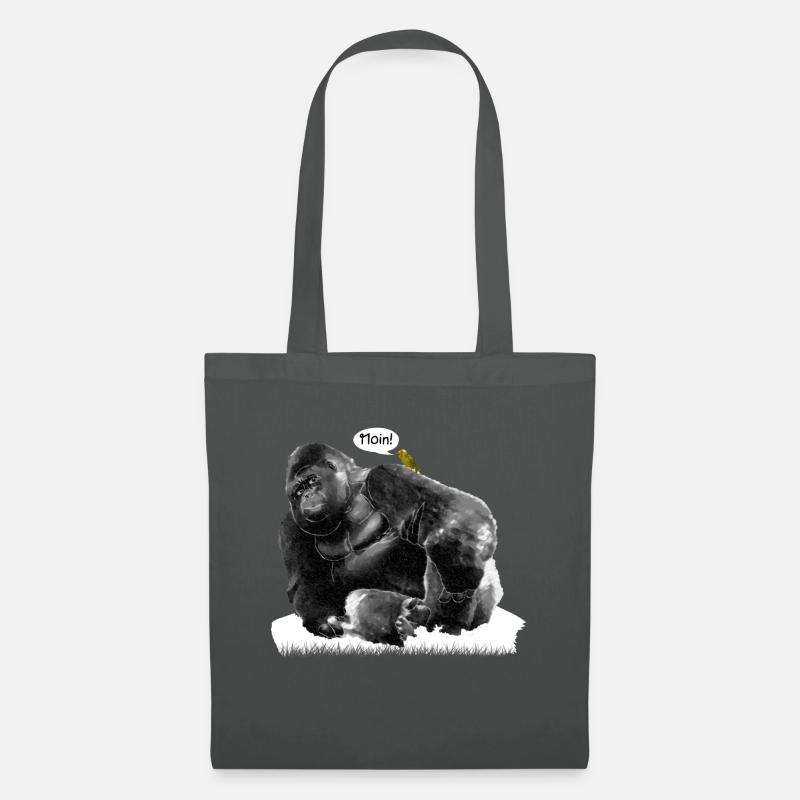 Gorilla - Stoffbeutel - Graphite
