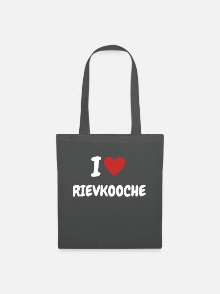 I Love Rievkooche - Reibekuchen Köln Kölsch Kölle - Stoffbeutel - Graphite
