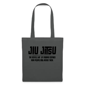 Jiu Jitsu - the gentle art of folding clothes, - Tote Bag - graphite grey - Front