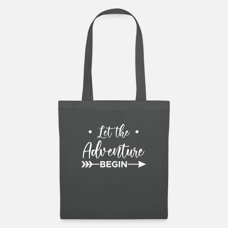 Let The Adventure Begin Schwangerschaft - Stoffbeutel - Graphite