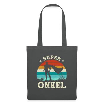 Super Uncle Gift Superhero Father's Day - Tote Bag - graphite grey - Front