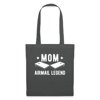 Mom Airmail Legend Shirt Gift Cornhole - Tote Bag - graphite grey - Front