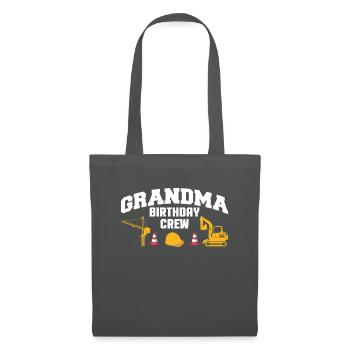 Grandma Birthday Crew Shirt Gift - Tote Bag - graphite grey - Front