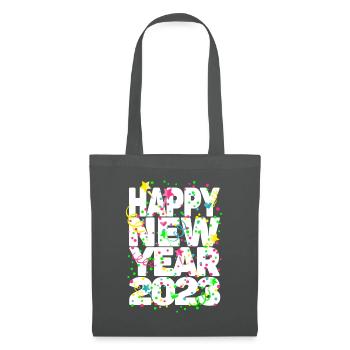 Fête du Nouvel An Bonne Année 2023 - Sac en tissu - gris graphite - Devant