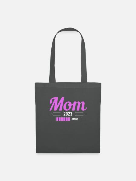 Mom 2023 Loading Shirt Geschenk - Stoffbeutel - Graphite
