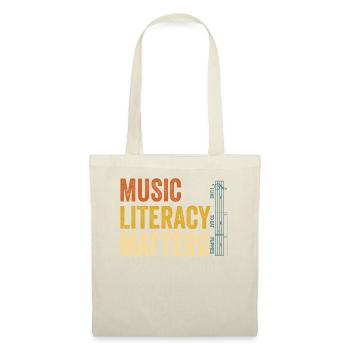 La littératie musicale, ça compte - Sac en tissu - nature - Devant