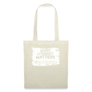 La littératie musicale, ça compte - Sac en tissu - nature - Devant