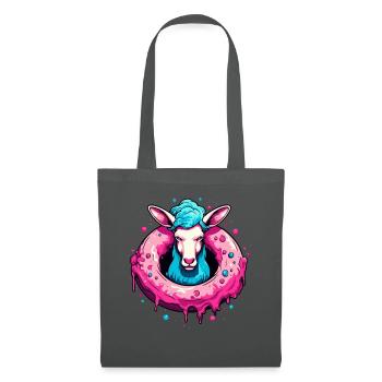 The Donut Sheep - Tote Bag - graphite grey - Front