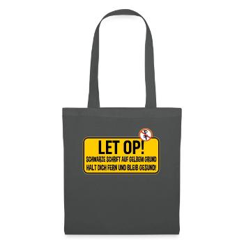 Humour et prudence Attention aux conducteurs hollandais - Sac en tissu - gris graphite - Devant