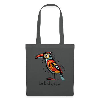 The Abstract Art Bird - Tote Bag - graphite grey - Front
