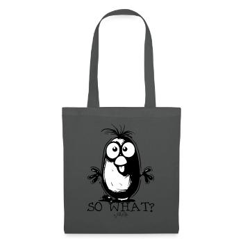 So what, now what? - Tote Bag - graphite grey - Front